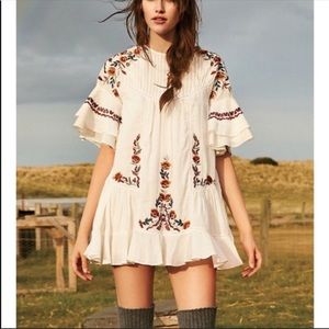 NWT free people embroidered dress